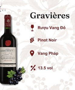 Rượu vang Gravières Graves Rouge