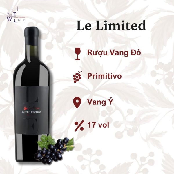 Rượu Vang LE Limited Edition Primitivo