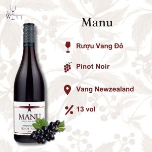 Rượu vang Manu Marlborough Pinot Noir
