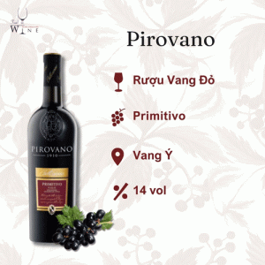 Rượu vang Pirovano Primitivo