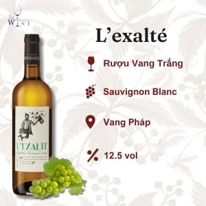 Rượu vang trắng L'Exalte
