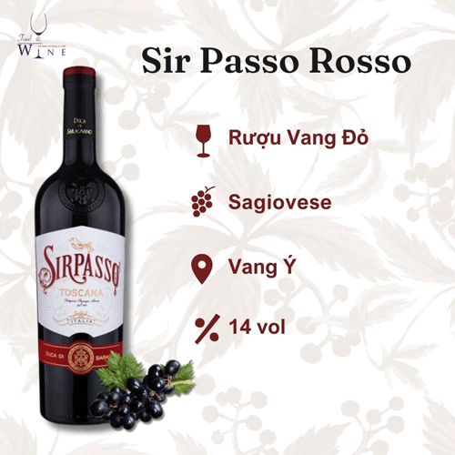 Rượu vang Sir Passo