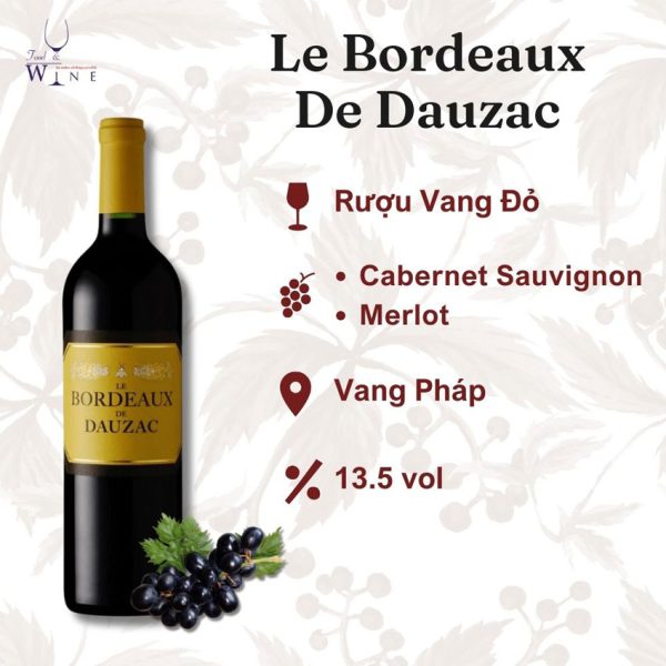 Rượu vang Le Boudeaux De Dauzac