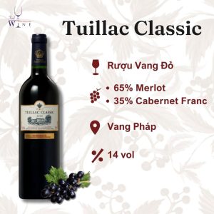 Rượu vang Tuillac Classic